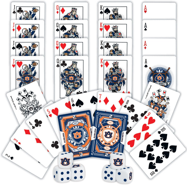 Auburn Tigers - 2-Pack Playing Cards & Dice Set by MasterPieces Puzzle Company INC