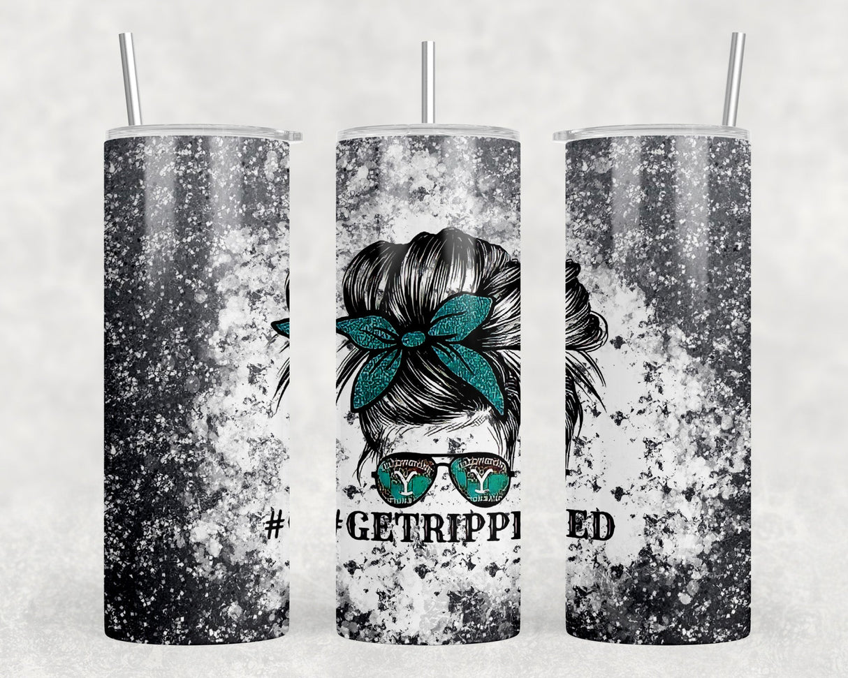 Get Ripped|Skinny Tumbler|Optional Bluetooth Speaker| Speaker Color Varies by Rowdy Ridge Co