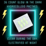 Glow In The Dark Hydrocolloid Acne Pimple Patches 36 Count by Rosie Claire Cosmetics