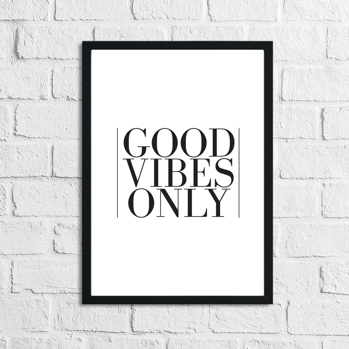 Good Vibes Only Home Simple Home Wall Decor Print by WinsterCreations™ Official Store