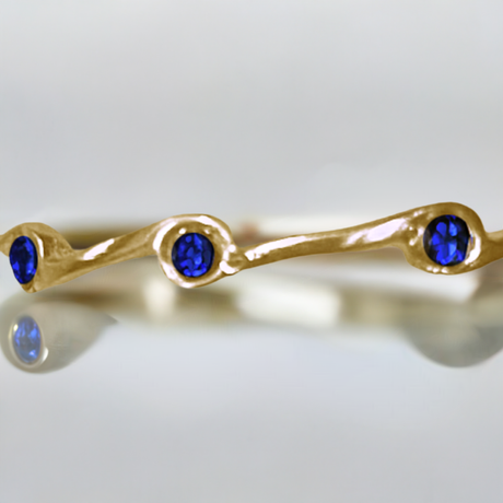 Sapphire Birthstone Stacker Ring by The Urban Charm