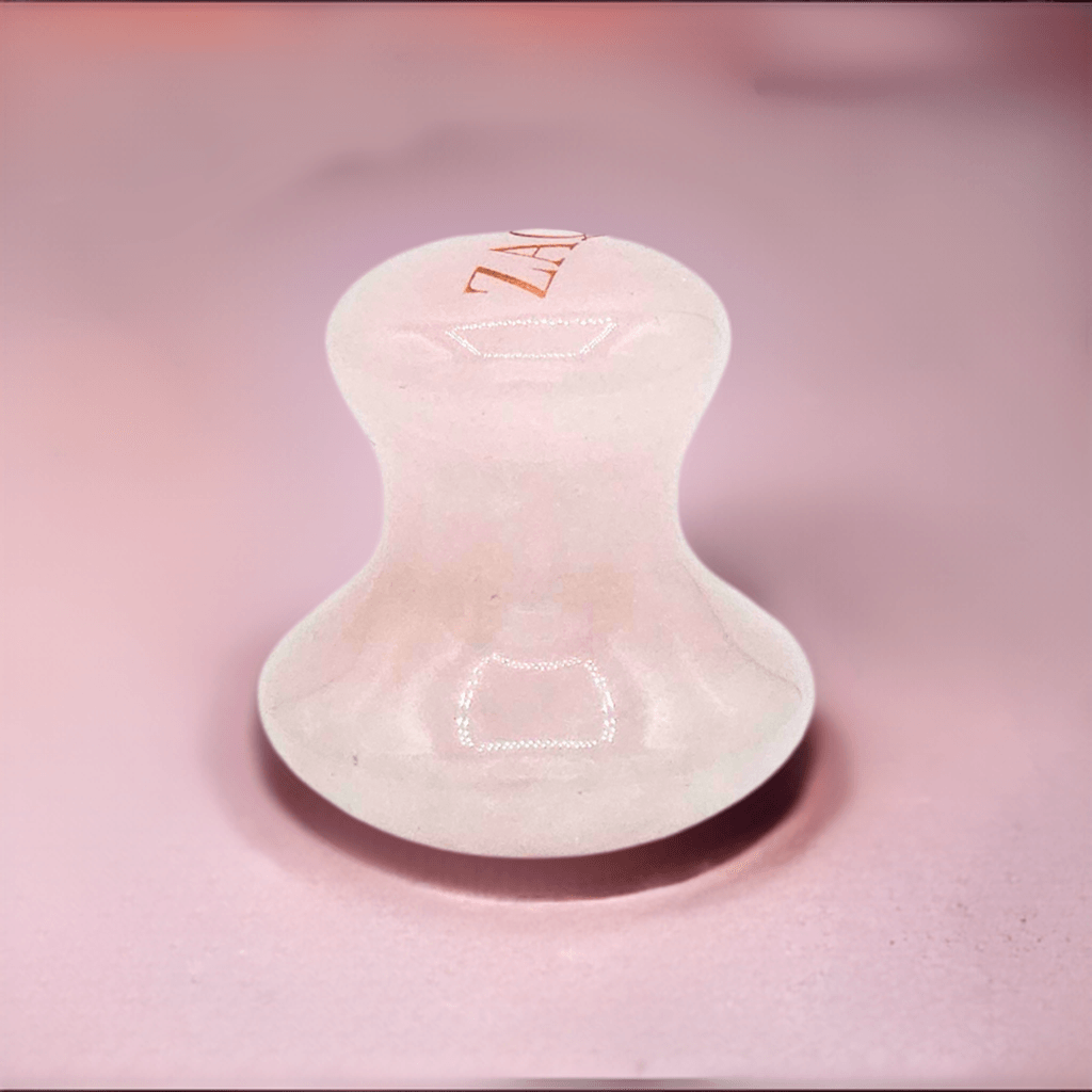 Rose Quartz Gua Sha Mushroom Shape by ZAQ Skin & Body