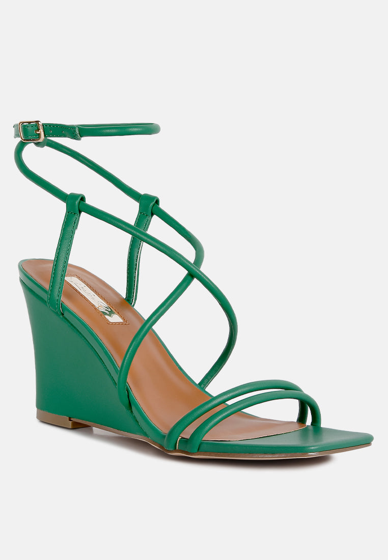 gram hunt ankle strap wedge sandals by London Rag