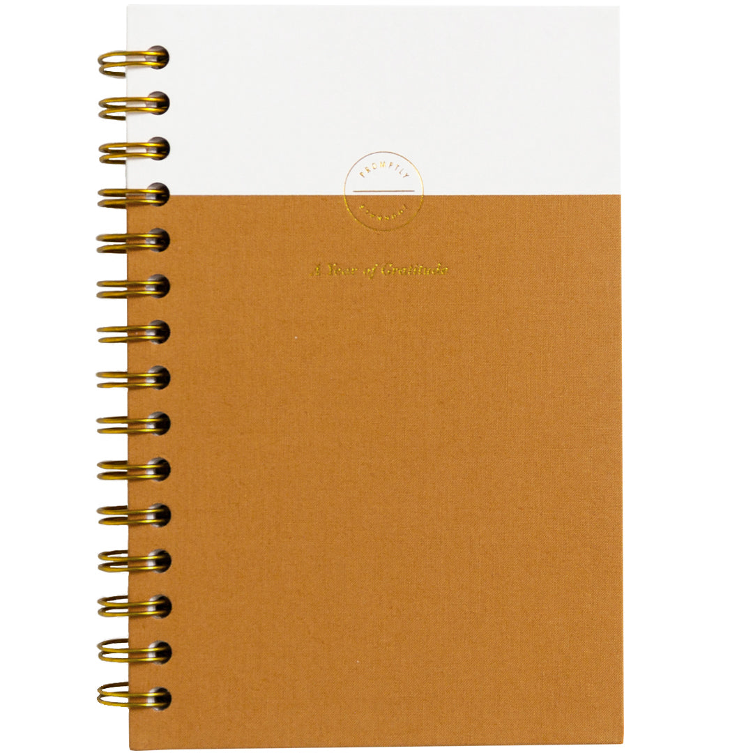 Gratitude Journal - Amber Linen by Promptly Journals