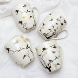 Set Of Four April Flock Series Ceramic Mugs by Izhar Studio- CA