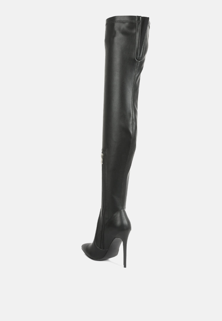 gush over knee heeled boots by London Rag