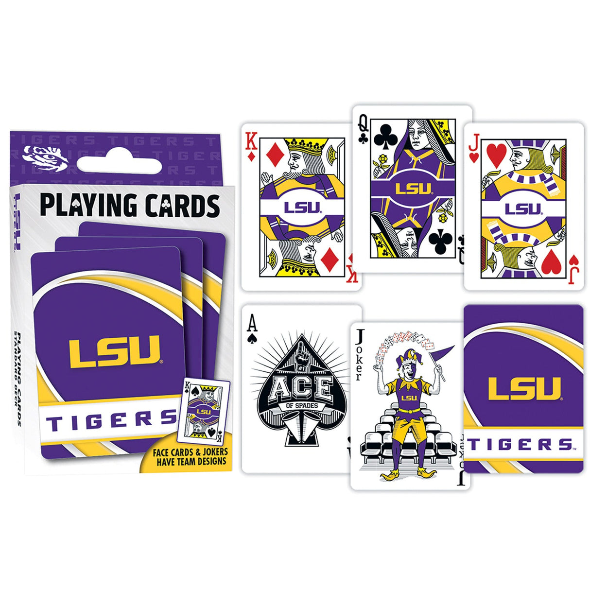 LSU Tigers Playing Cards - 54 Card Deck by MasterPieces Puzzle Company INC