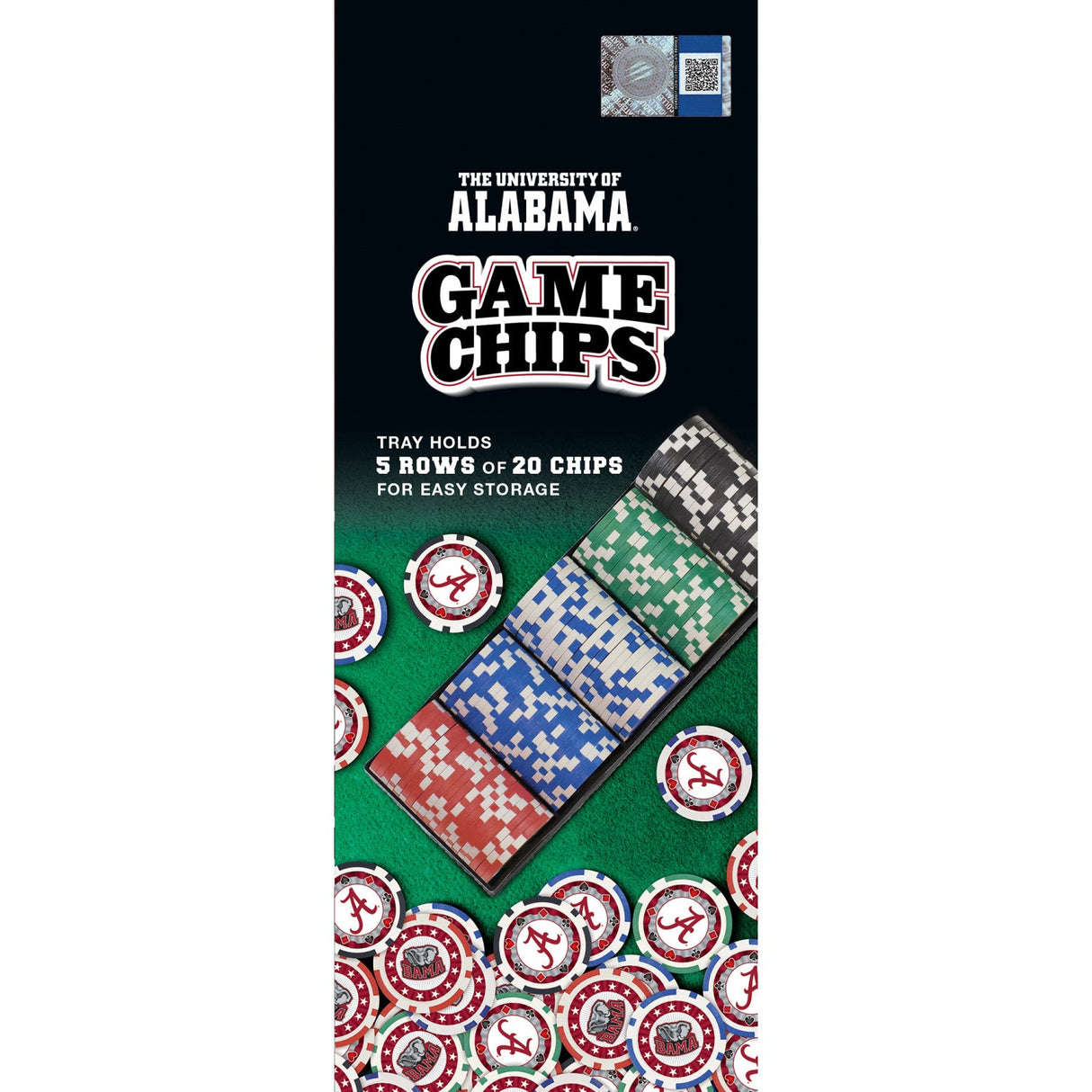 Alabama Crimson Tide 100 Piece Poker Chips by MasterPieces Puzzle Company INC