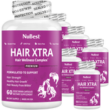 Hair Xtra, Premium Hair Growth Support for Men & Women, 60 Vegan Capsules by NuBest Nutrition®