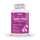 Hair Xtra, Premium Hair Growth Support for Men & Women, 60 Vegan Capsules by NuBest Nutrition®