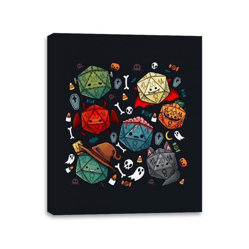 Halloween Dice - Canvas Wraps by RIPT Apparel - Vysn