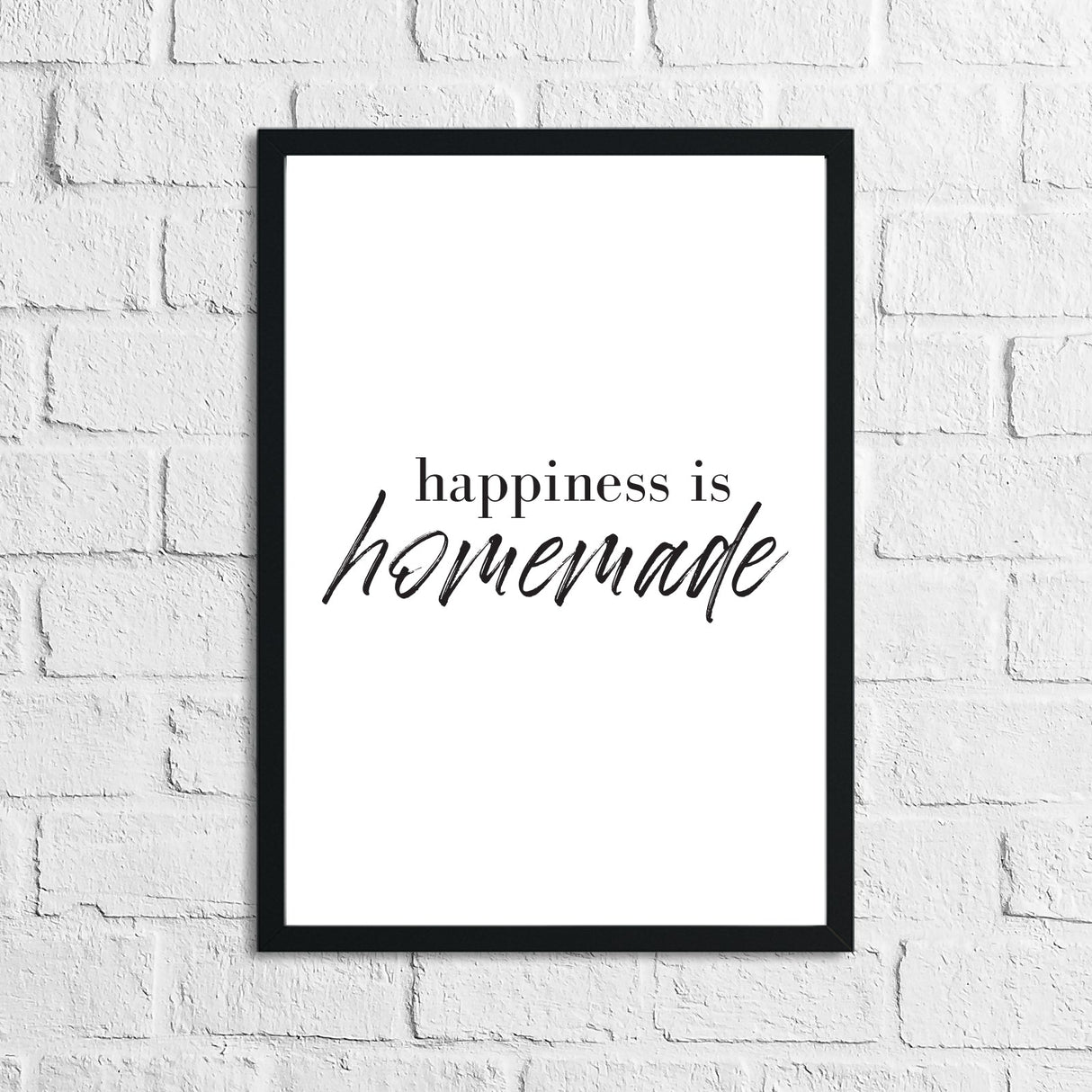 Happiness Is Homemade Simply Home Wall Decor Print by WinsterCreations™ Official Store