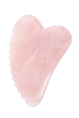 Heart Rose Quartz Comb Gua Sha by LaBruna Skincare