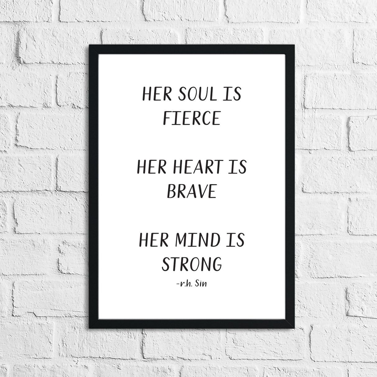 Her Soul Is Fierce Wall Decor Quote Print by WinsterCreations™ Official Store