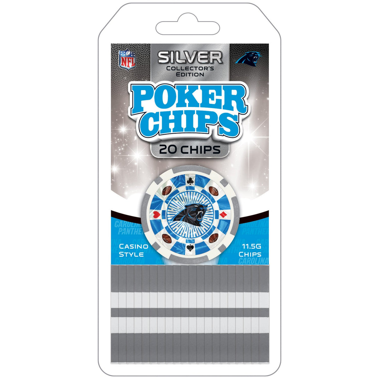 Carolina Panthers 20 Piece Poker Chips by MasterPieces Puzzle Company INC