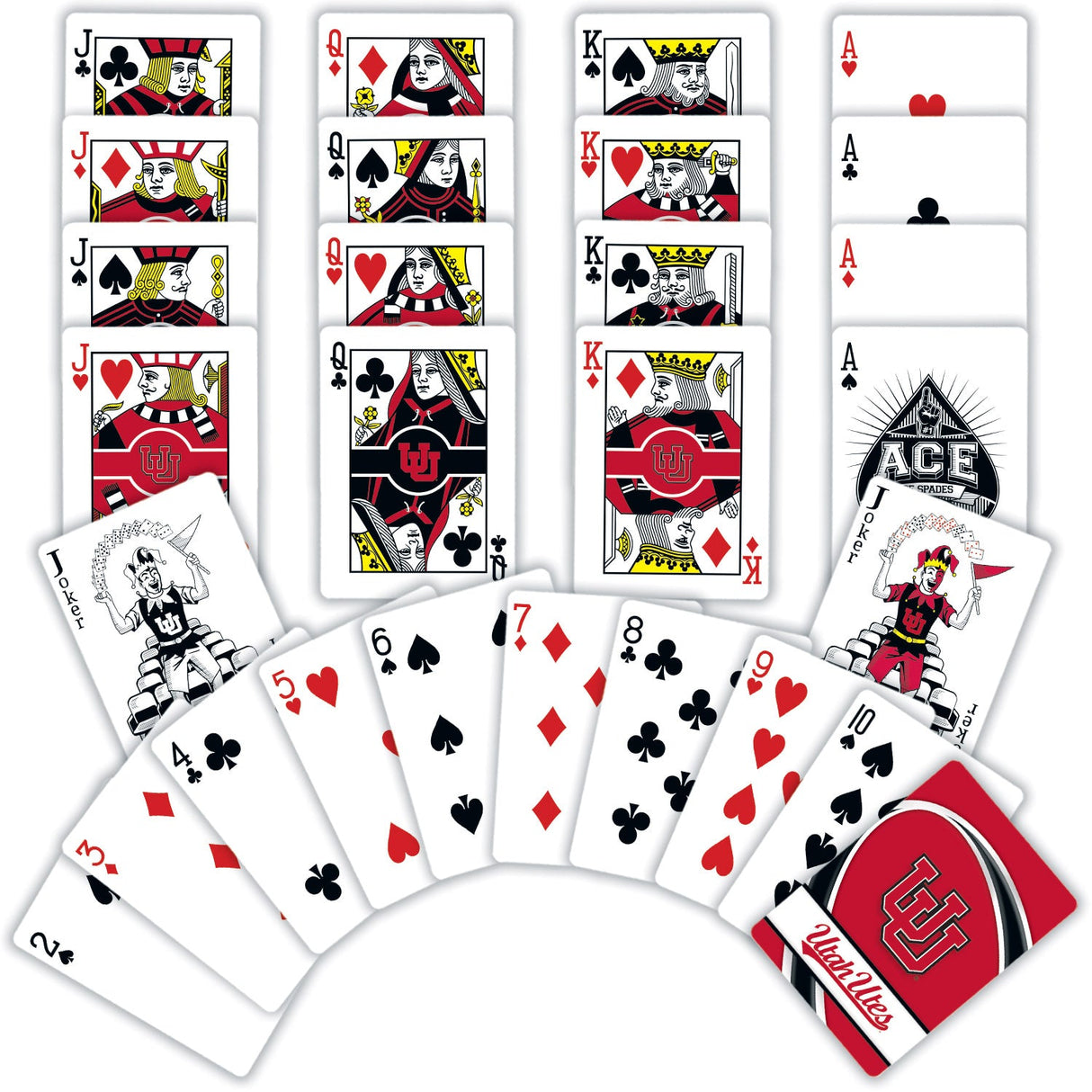 Utah Utes Playing Cards - 54 Card Deck by MasterPieces Puzzle Company INC