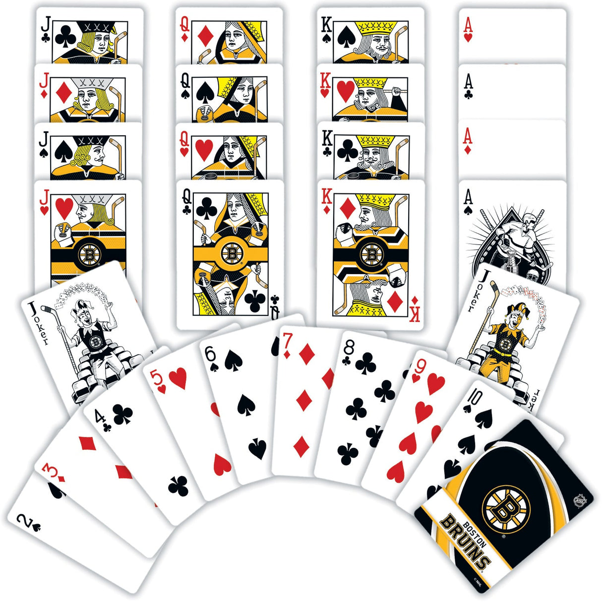 Boston Bruins Playing Cards - 54 Card Deck by MasterPieces Puzzle Company INC