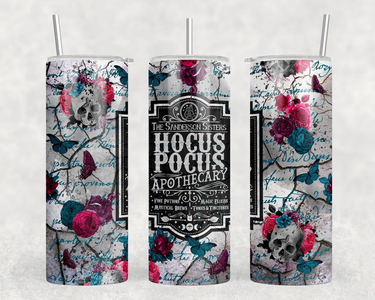 Hocus Pocus - 20 oz Steel Skinny Tumbler - Optional Blue Tooth Speaker - Speaker Color will Vary by Rowdy Ridge Co