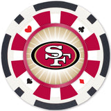 San Francisco 49ers 100 Piece Poker Chips by MasterPieces Puzzle Company INC