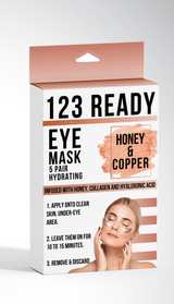 123 Ready HONEY & COPPER HYDRATING GEL EYE PATCHES by ZAQ Skin & Body