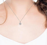 Round Halo Crystal Pendant Necklace by Hollywood Sensation®