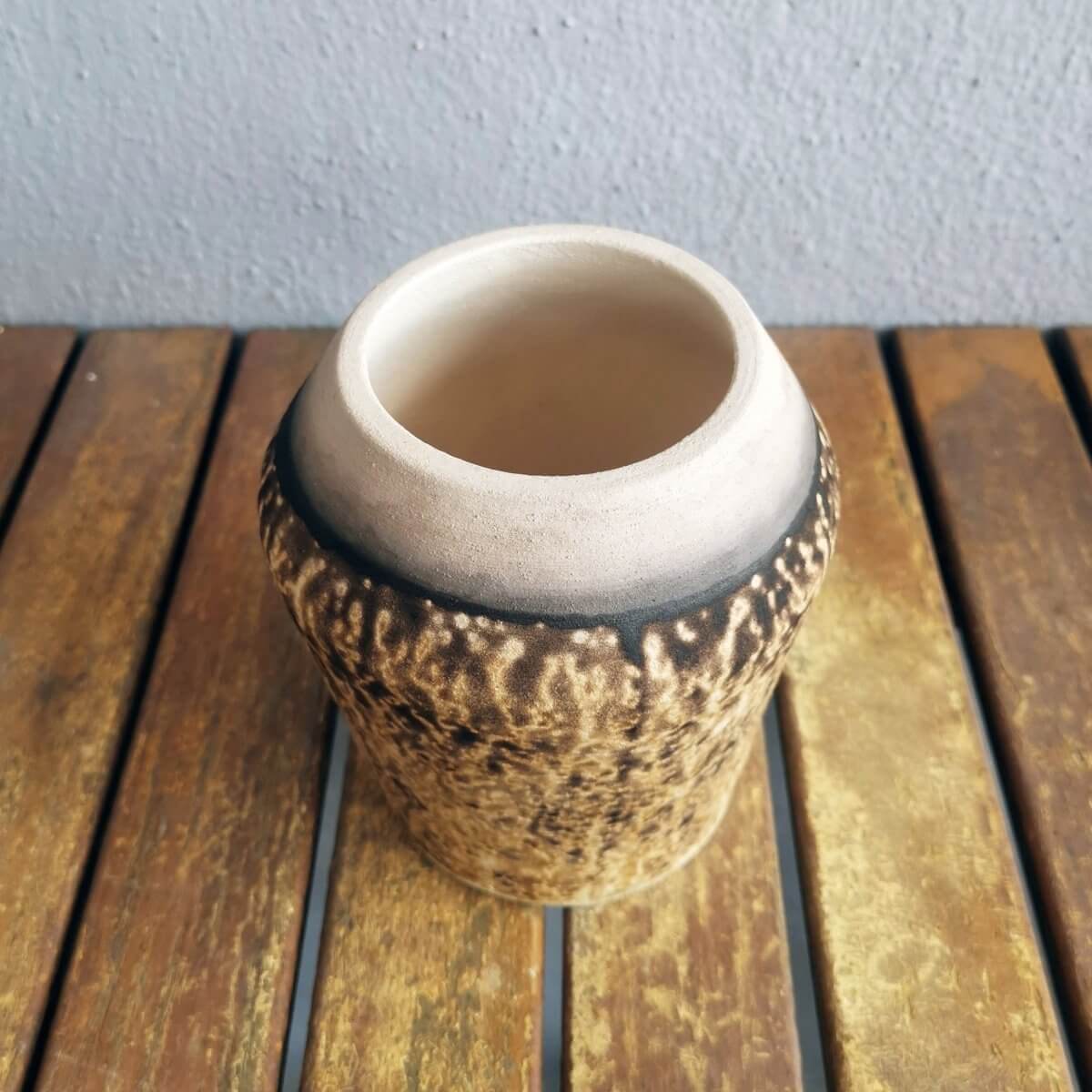 Hoseki Ceramic Raku Pottery Vase by RAAQUU