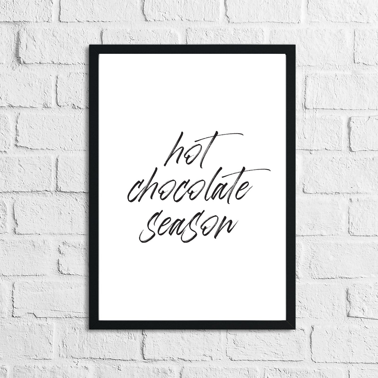 Hot Chocolate Season Kitchen Wall Decor Print by WinsterCreations™ Official Store