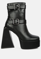 hot cocoa high platform ankle boots by London Rag