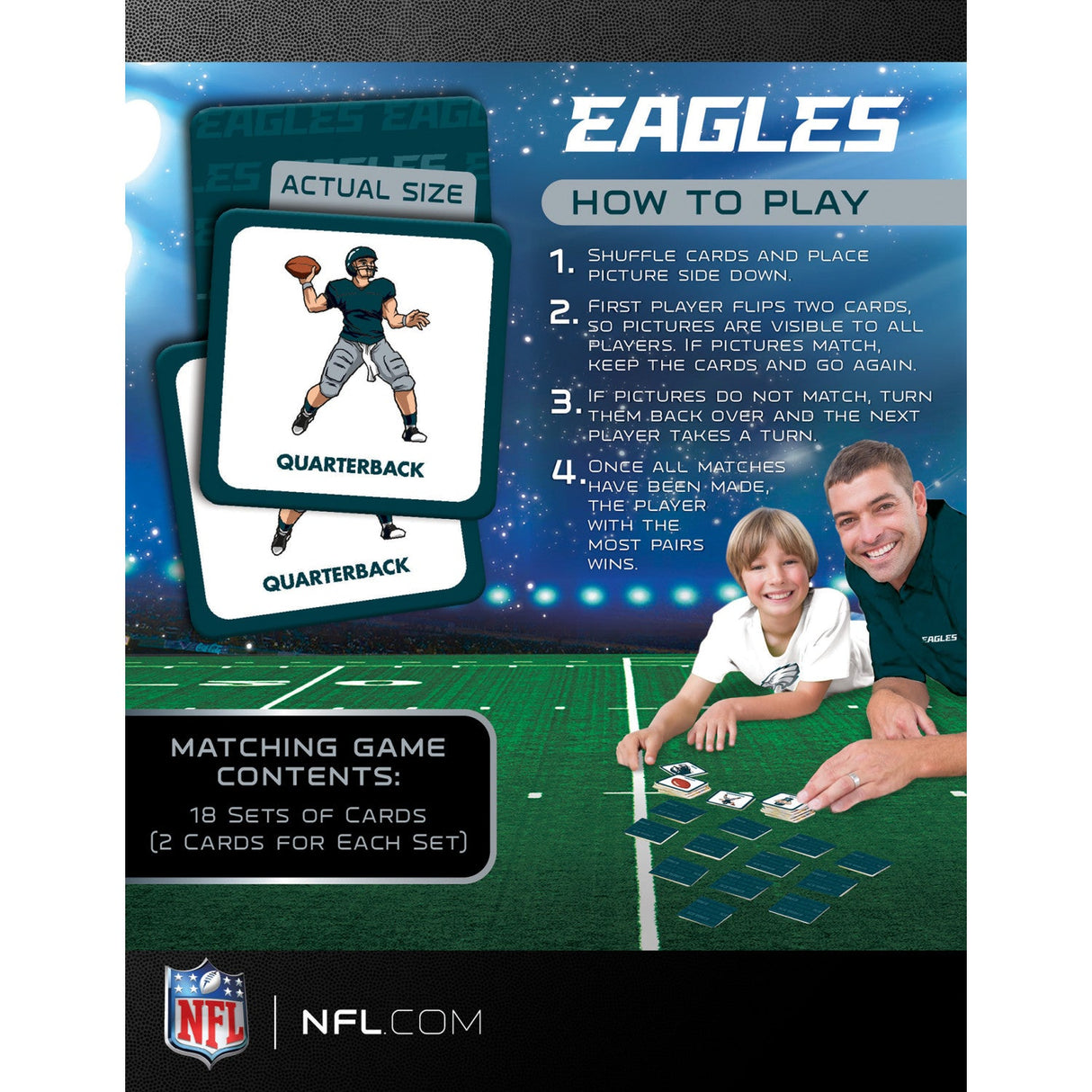 Philadelphia Eagles Matching Game by MasterPieces Puzzle Company INC