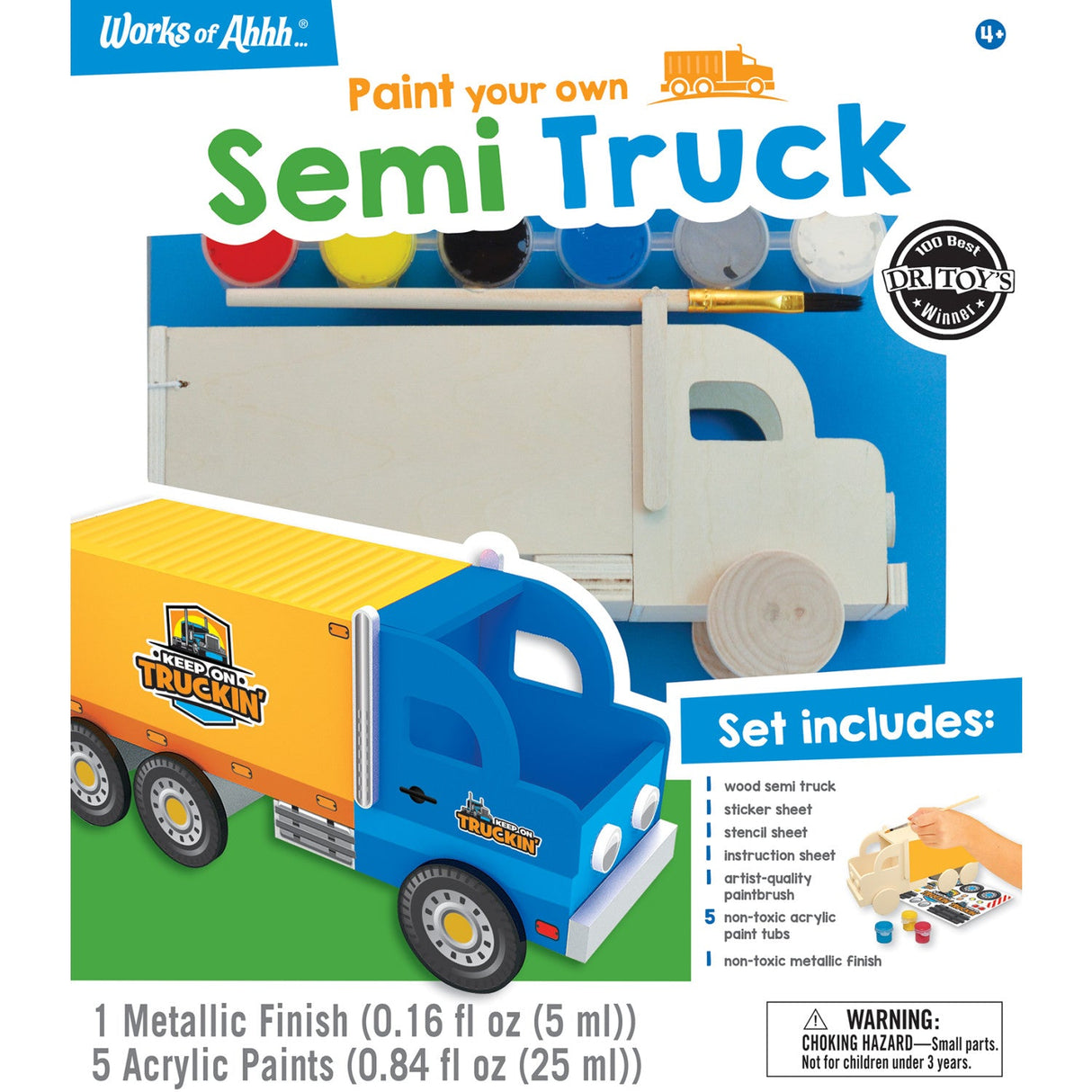 Semi Truck Wood Paint Set by MasterPieces Puzzle Company INC