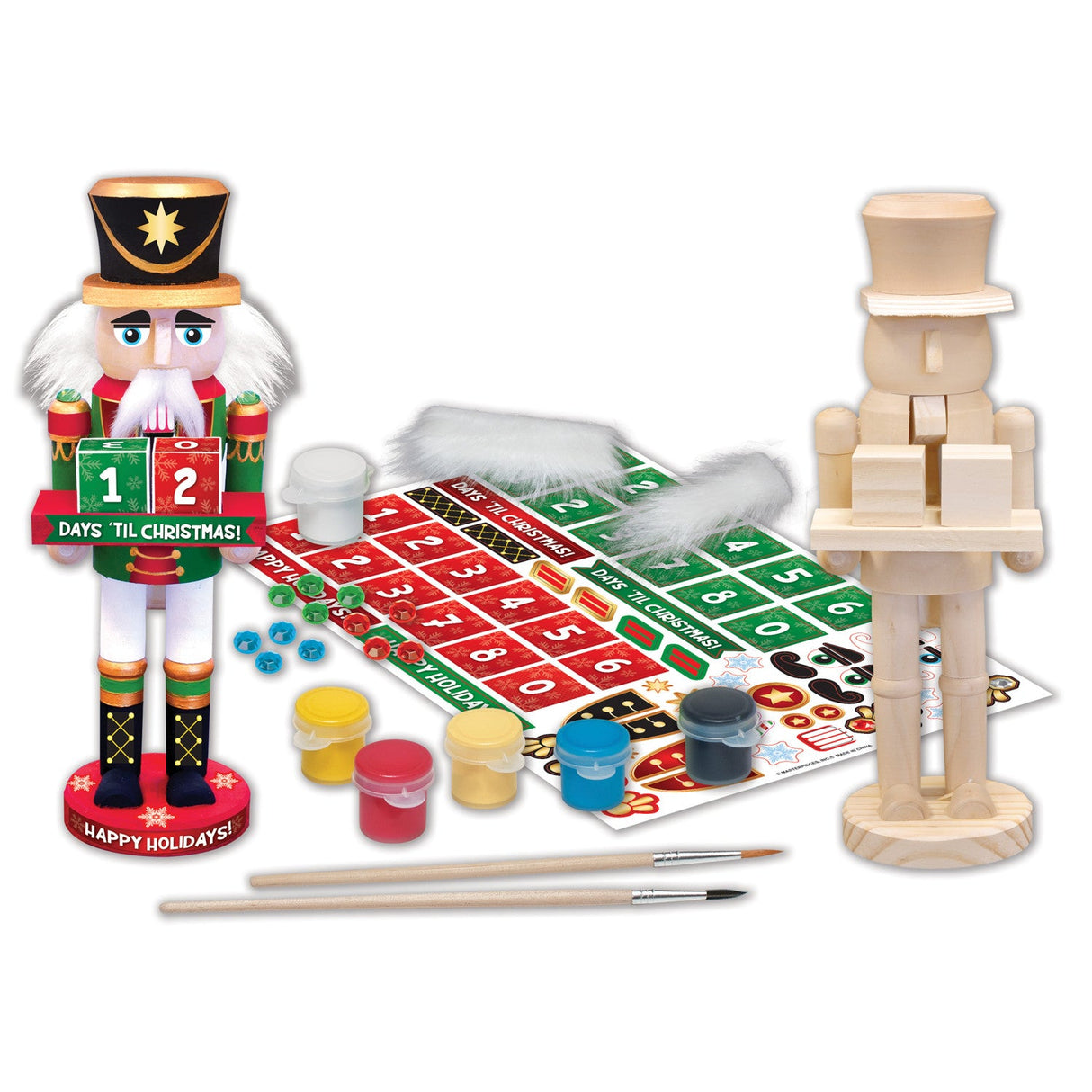 Nutcracker Calendar Wood Paint Set by MasterPieces Puzzle Company INC