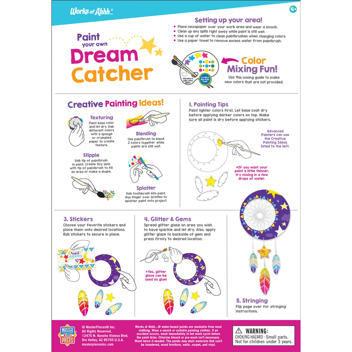 Dreamcatcher Wood Craft & Paint Kit by MasterPieces Puzzle Company INC