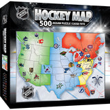 NHL - League Map 500 Piece Jigsaw Puzzle by MasterPieces Puzzle Company INC