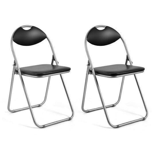 2/4/6 Pieces Portable Folding Dining Chairs Set with Carrying Handles-Set of 2