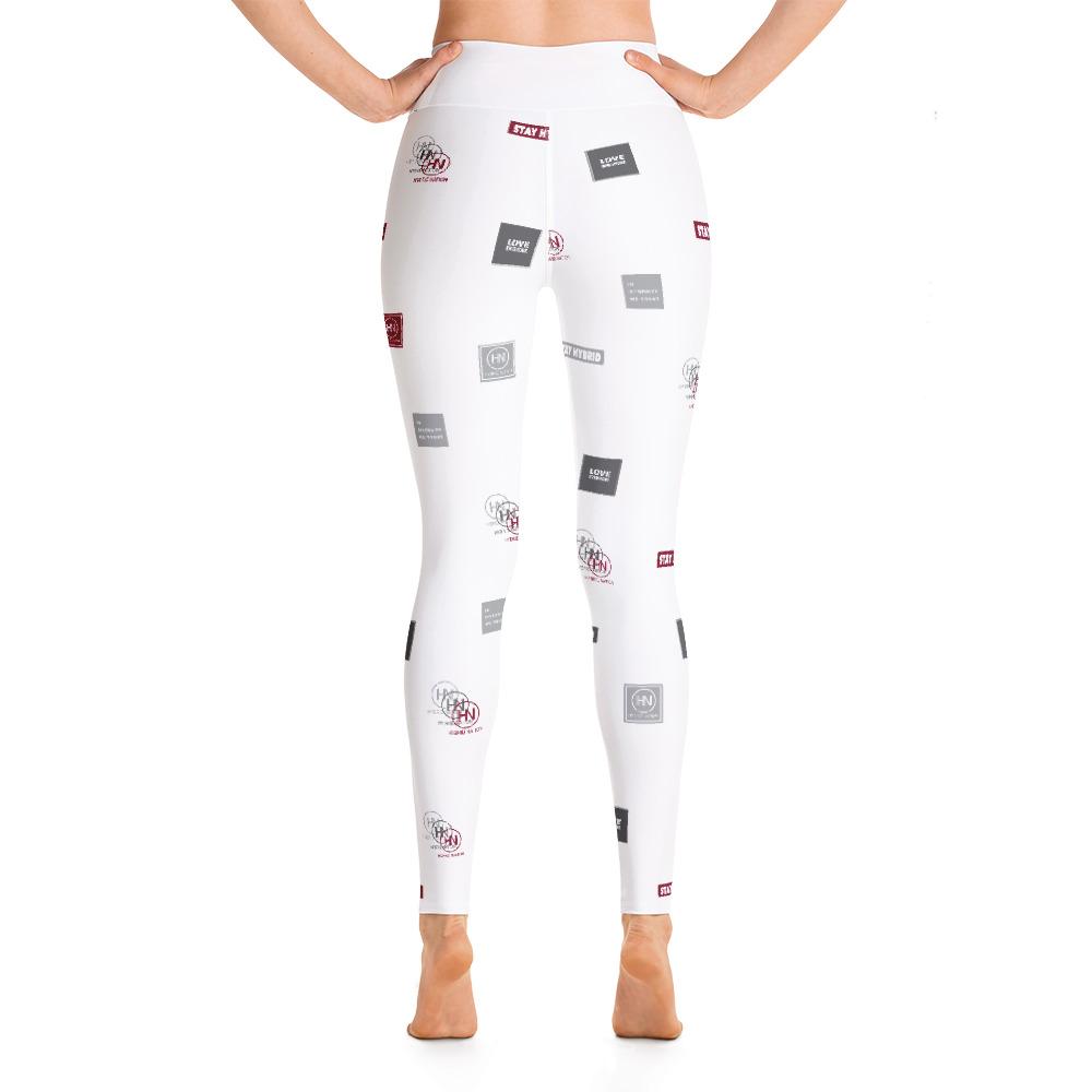 HYBRID NATION WOMEN AOP LEGGINGS (WHITE) by Hybrid Nation