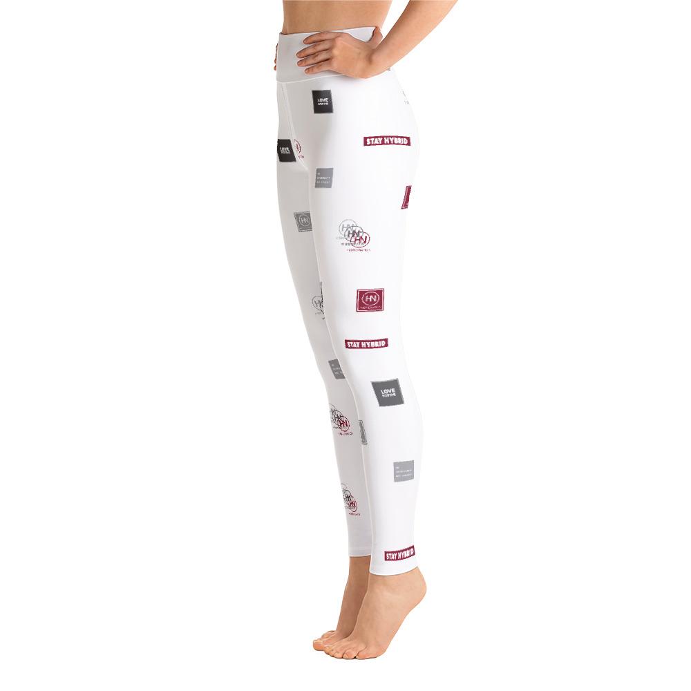 HYBRID NATION WOMEN AOP LEGGINGS (WHITE) by Hybrid Nation