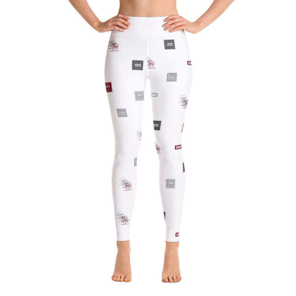 HYBRID NATION WOMEN AOP LEGGINGS (WHITE) by Hybrid Nation