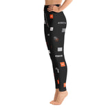 HYBRID NATION WOMEN AOP LEGGINGS (BLACK) by Hybrid Nation