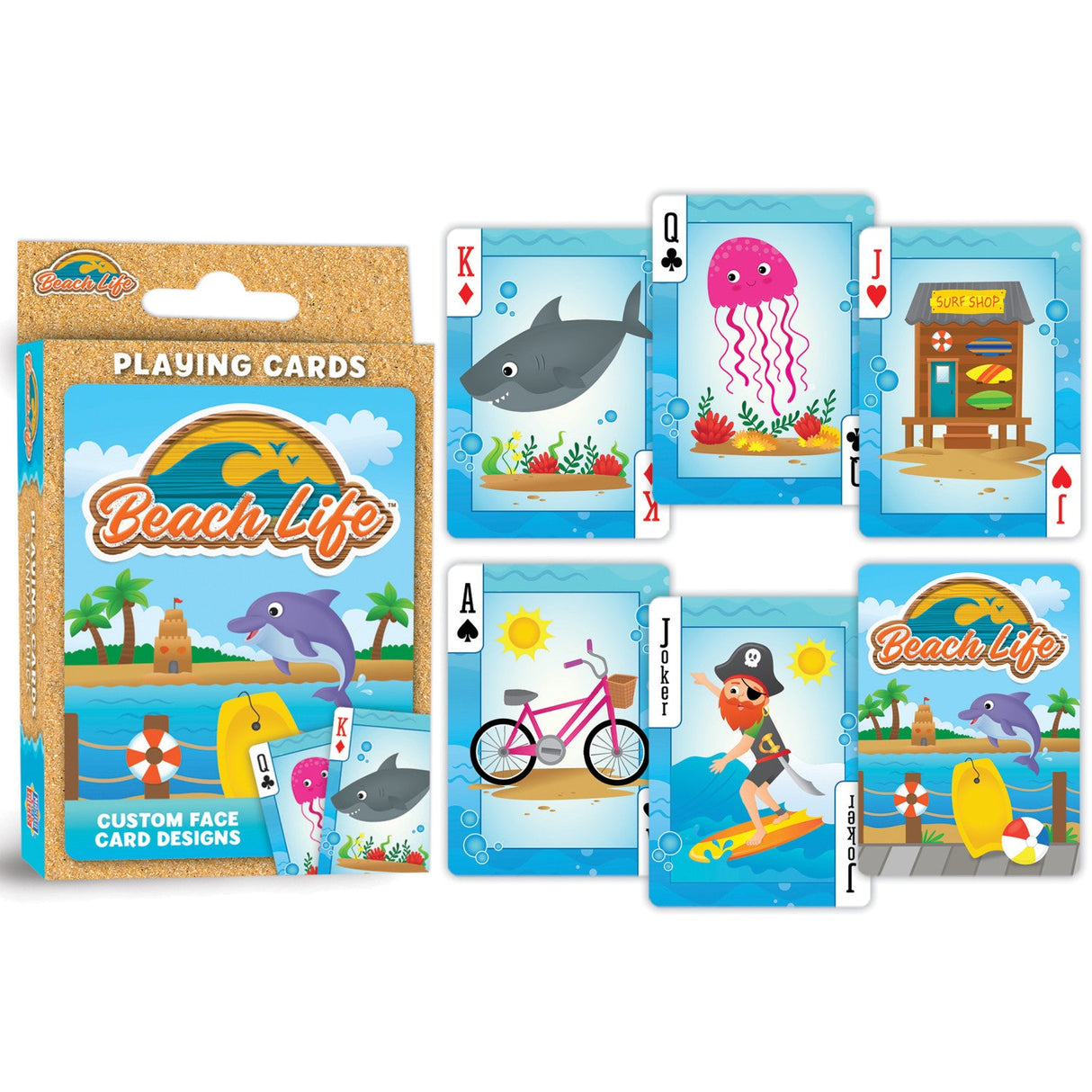 Beach Life Playing Cards - 54 Card Deck by MasterPieces Puzzle Company INC