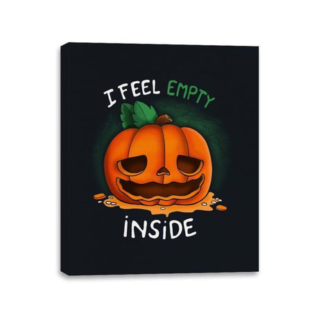 I Feel Empty Inside - Canvas Wraps by RIPT Apparel - Vysn