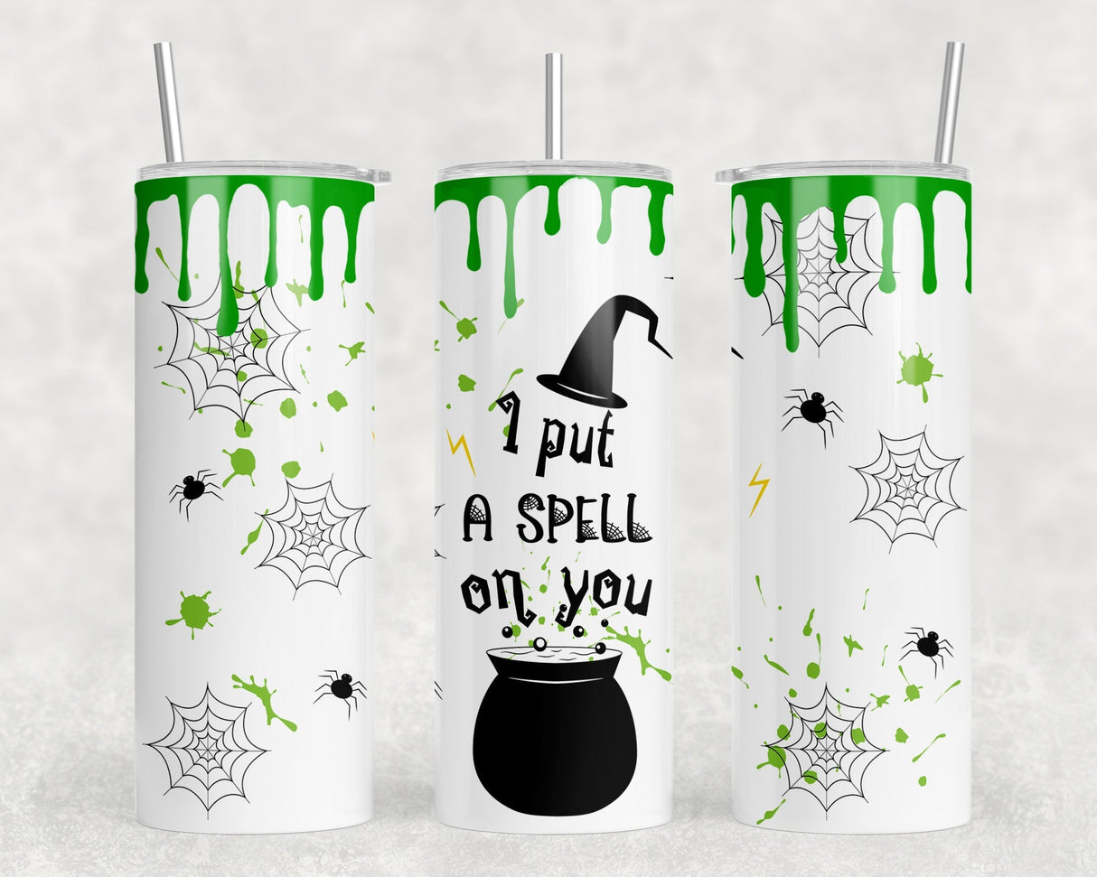 I Put A Spell On You  - 20 oz Steel Skinny Tumbler - Optional Blue Tooth Speaker - Speaker Color will Vary by Rowdy Ridge Co