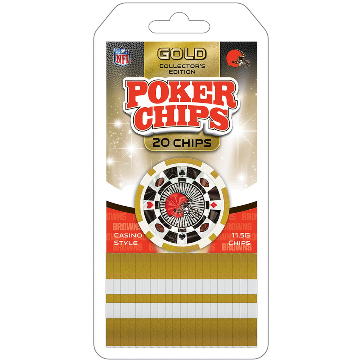 Cleveland Browns 20 Piece Poker Chips by MasterPieces Puzzle Company INC