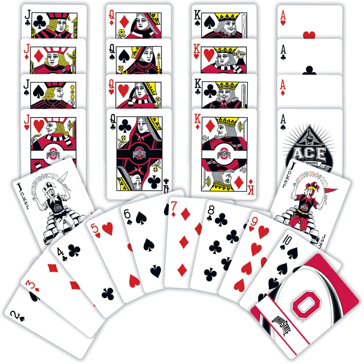 Ohio State Buckeyes Playing Cards - 54 Card Deck by MasterPieces Puzzle Company INC