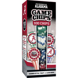 Alabama Crimson Tide 100 Piece Poker Chips by MasterPieces Puzzle Company INC