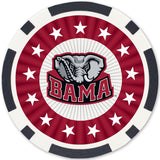 Alabama Crimson Tide 100 Piece Poker Chips by MasterPieces Puzzle Company INC