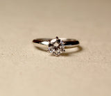 1 carat Diamond (GIA) Solitaire Engagement Ring in Platinum by VicStoneNYC Fine Jewelry