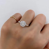 Halo Diamond Engagement Ring by VicStoneNYC Fine Jewelry