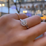 Halo Diamond Engagement Ring by VicStoneNYC Fine Jewelry