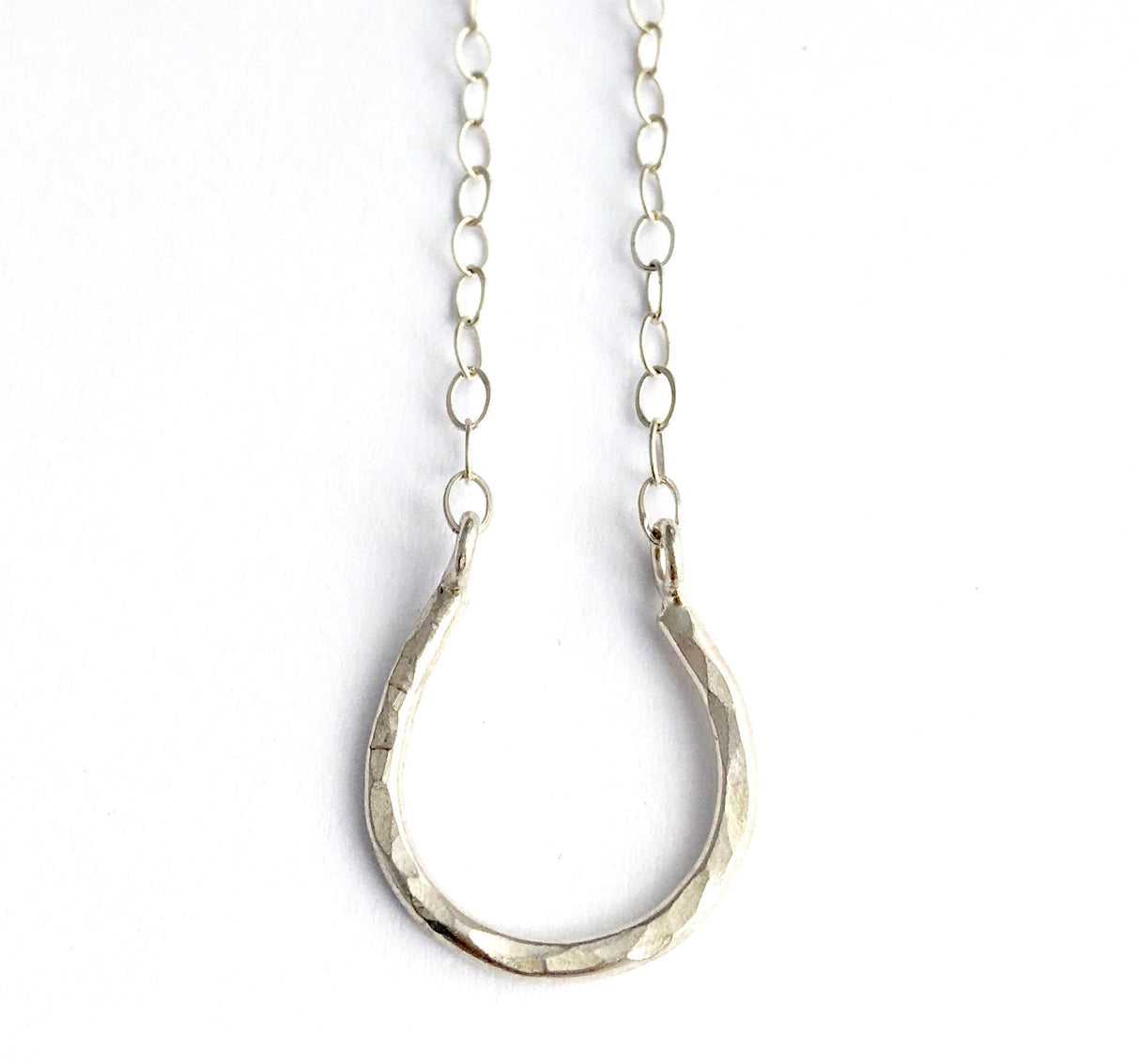 Lucky Horseshoe Charm Necklace by Jennifer Cervelli Jewelry