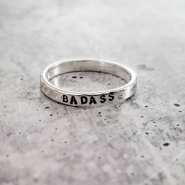 BADASS Sterling Silver Ring by Salt and Sparkle